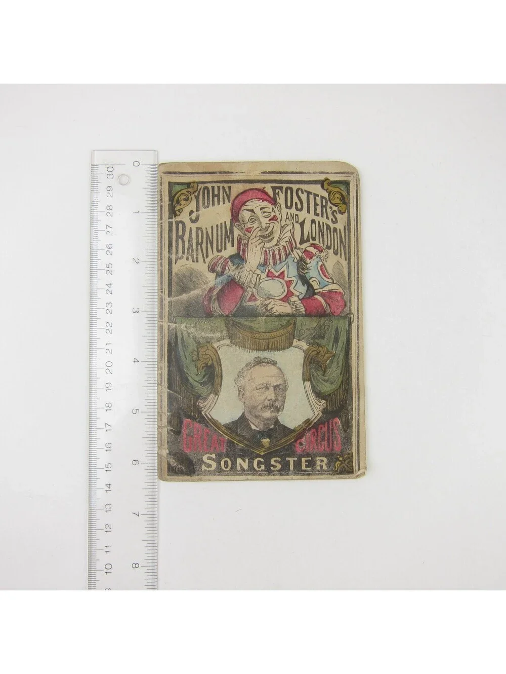 John Foster's Great Barnum & London Circus Clown Songster Booklet Antique 1880s